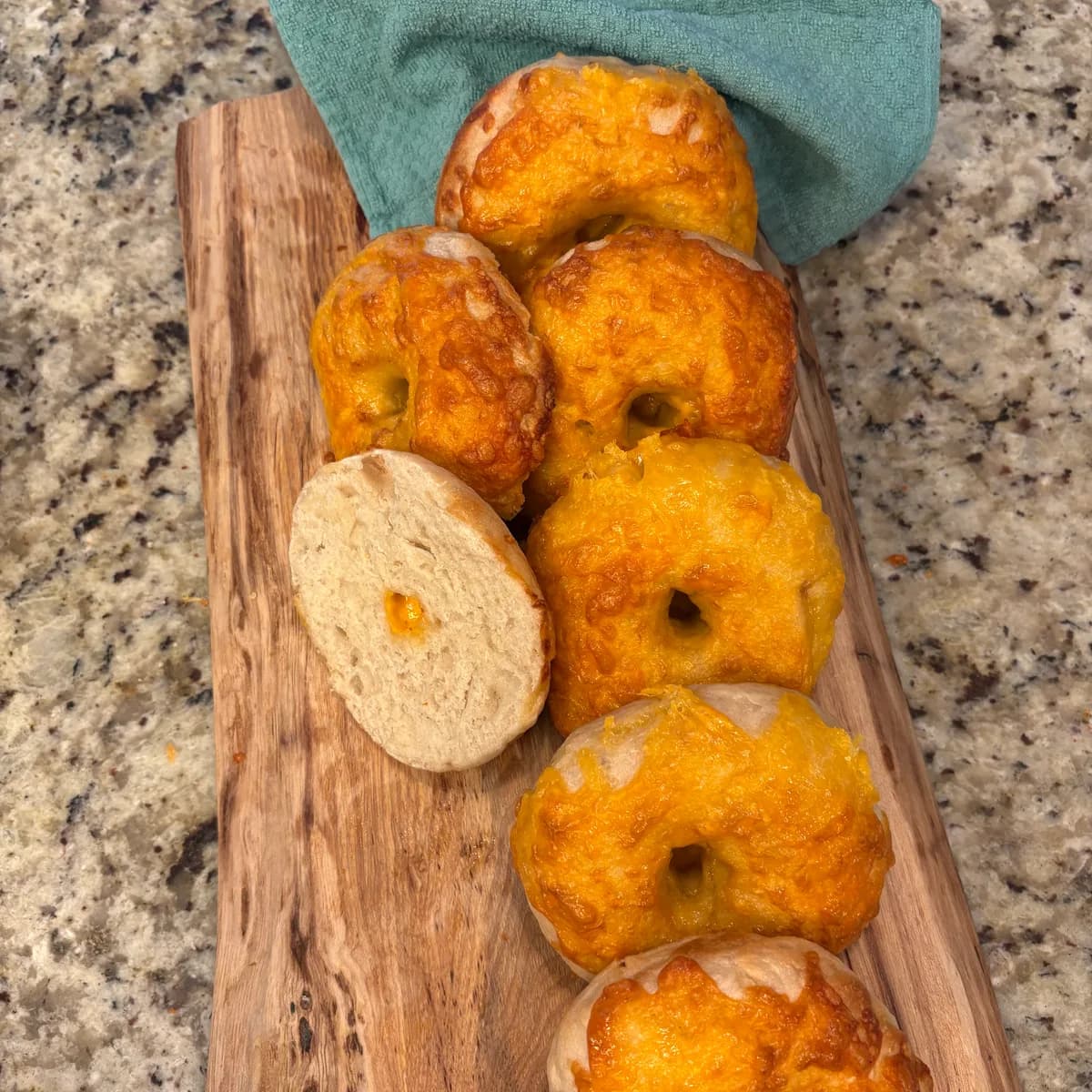 Fresh Cheddar Bagels