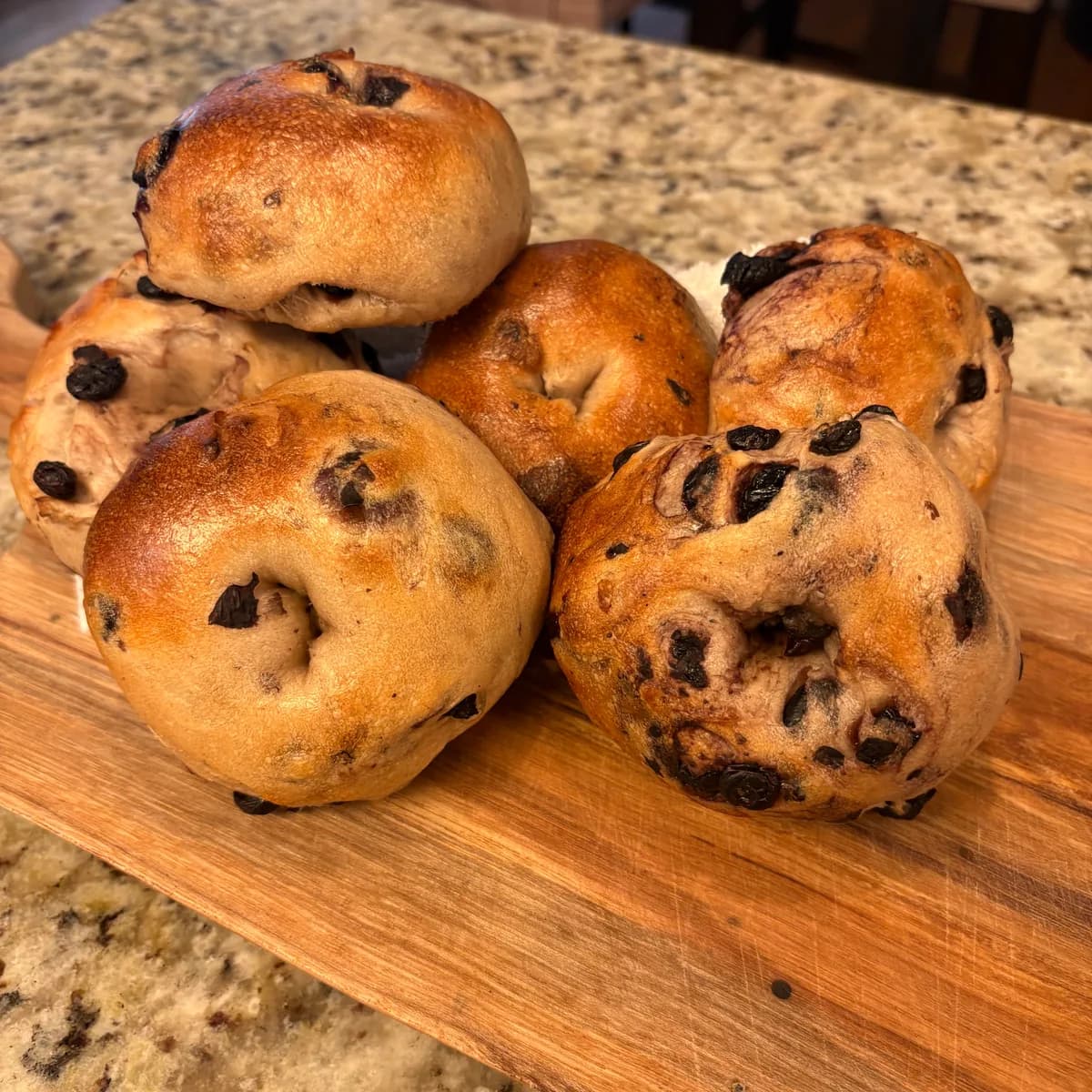Fresh Blueberry Bagels