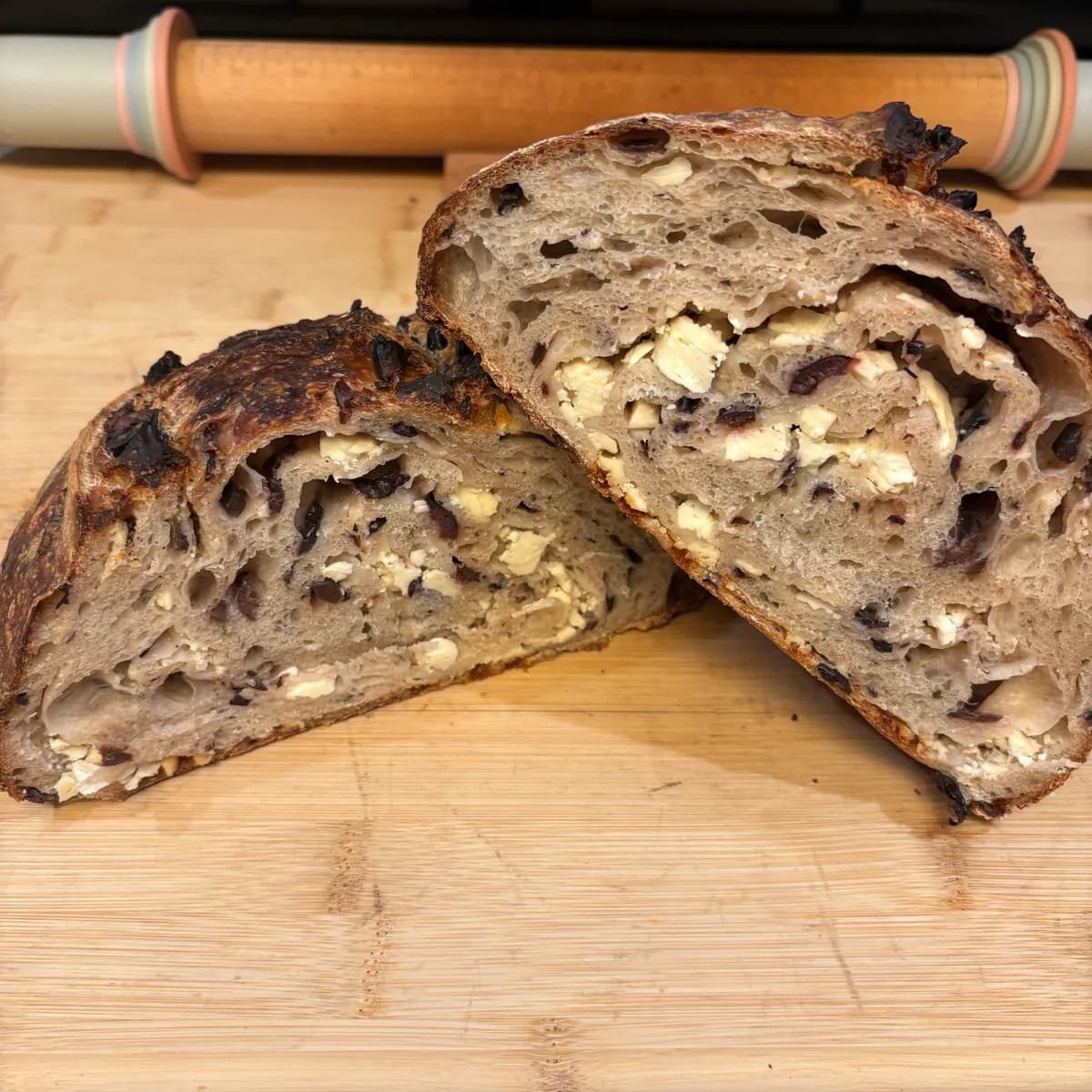 Feta and Kalamata Olive Boule